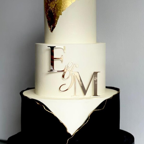 Cake Initals Initials Wedding - Etsy