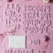 Cake Alphabet MODERN Letters Cake Craft Stencil Number Cake - Etsy