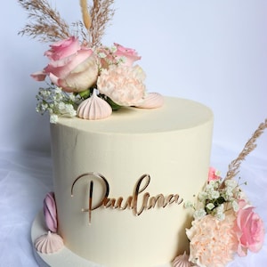 Nome personalizzato della decorazione laterale della torta Versione Funky Decorazione laterale per torta personalizzata Decorazioni per torte per il compleanno Decorazione di compleanno immagine 5