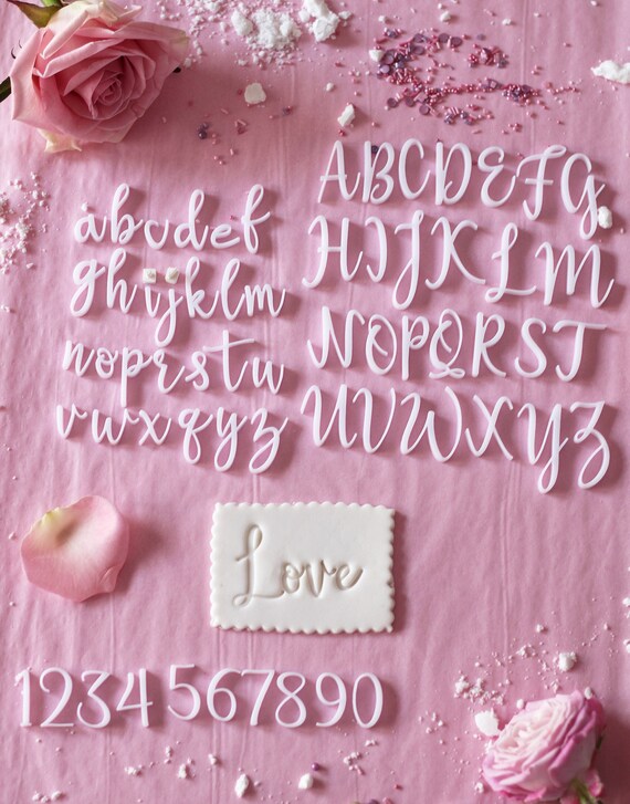 Cake Alphabet Original Cake Things Studio Letters Cake Craft Stencil Number Cake  Decorating Fondant Icing 