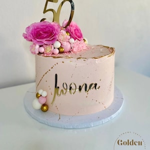 Nome personalizzato della decorazione laterale della torta Versione Funky Decorazione laterale per torta personalizzata Decorazioni per torte per il compleanno Decorazione di compleanno immagine 7