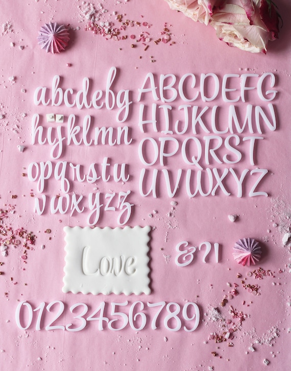 Cake Alphabet Casual Letters Cake Craft Stencil Number Cake Decorating  Fondant Icing -  Norway