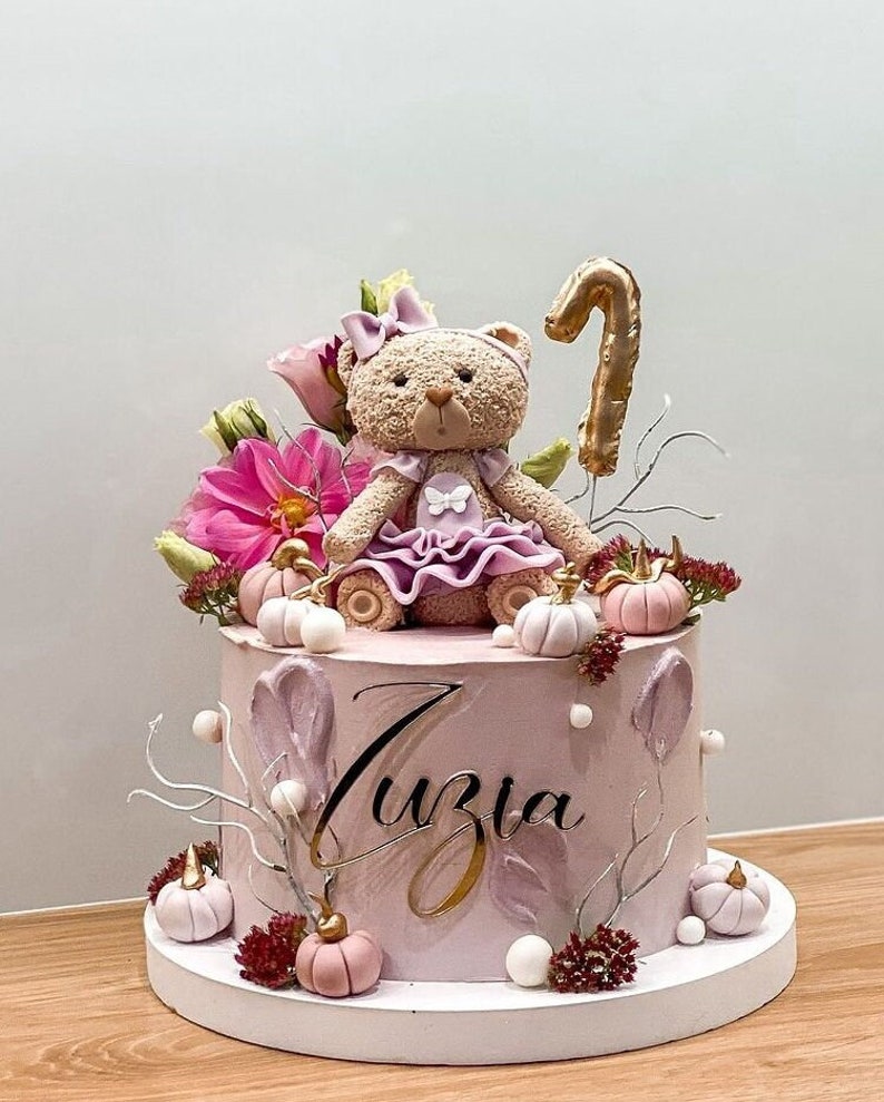 Nome personalizzato della decorazione laterale della torta Versione Funky Decorazione laterale per torta personalizzata Decorazioni per torte per il compleanno Decorazione di compleanno immagine 3