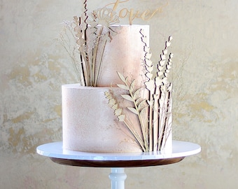 Meadow for cake - topper decor | Flowers for the cake | cake decorating