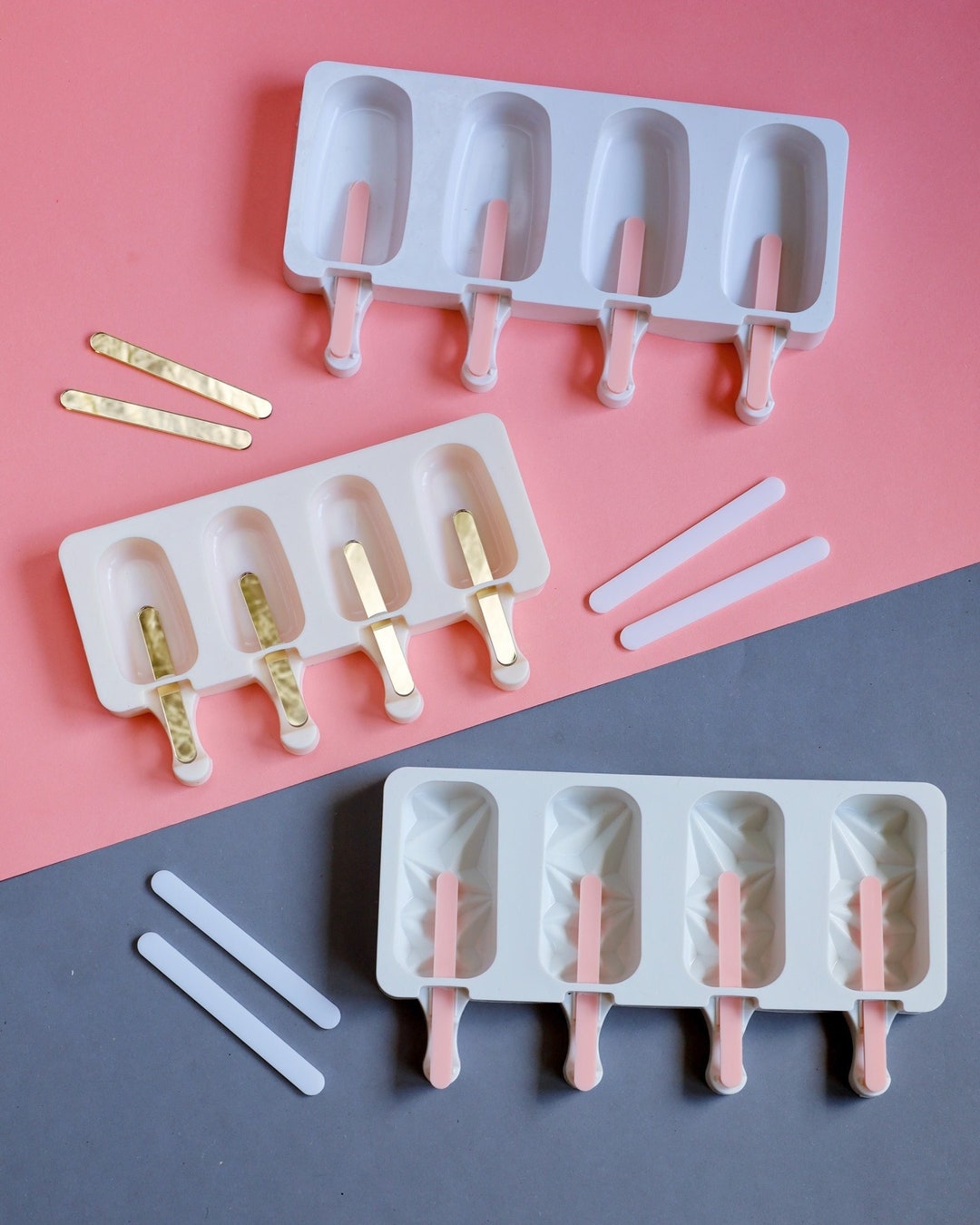 30 Acryl Cake Pop Sticks – Gold-spiegelnd, Wiederverwendbar, 0,3 Cm Dick, Ca. 11,4 Cm Hoch