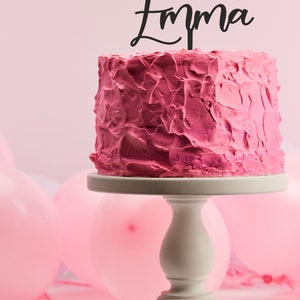 Topper per torta con nome personalizzato l Topper per nome torta l Topper con nome decorazione per torta Turbinii di nomi di torta immagine 6