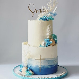 Personalized Name Cake Topper l Cake Name Topper l Name Topper cake decoration Cake name swirls image 2