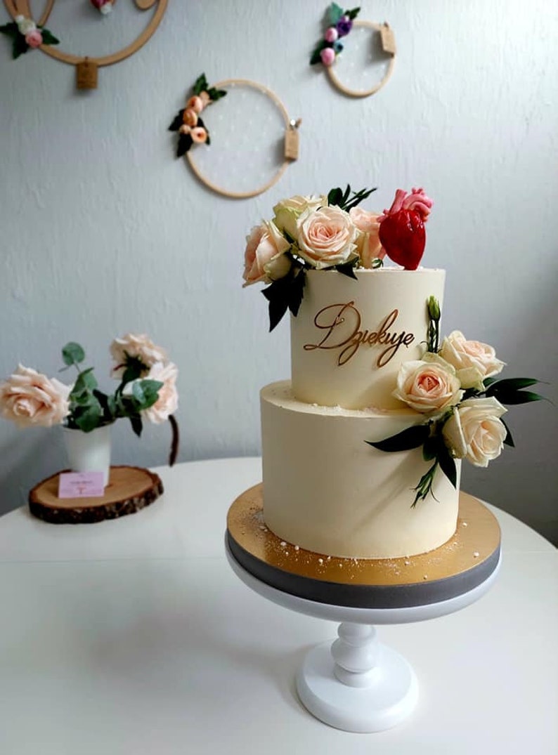 Décor de gâteau de nom personnalisé l Plaque de nom de gâteau l Décoration de gâteau de nom Nom du gâteau décoratif image 8