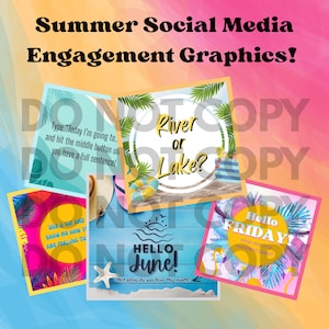 Graphismes d&#39;engagement sur les réseaux sociaux - L&#39;ÉTÉ !
