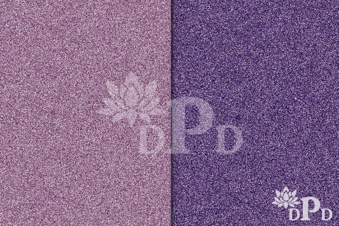 Purple Glitter Digital Paper Printable Paper Scrapbooking - Etsy