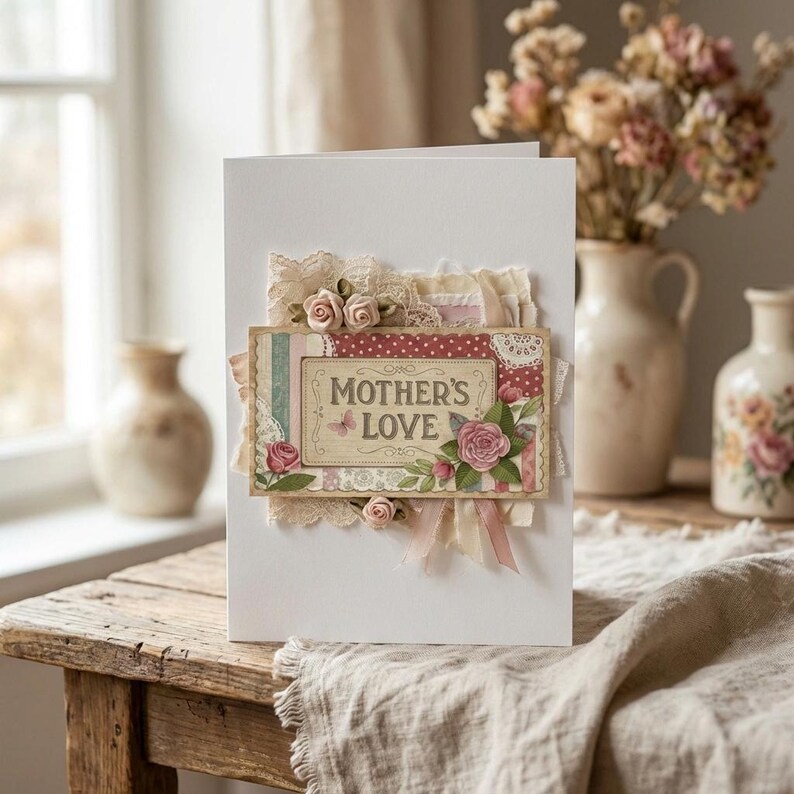Mom Journal Phrases, Mother's Day Junk Journal Words, Shabby Flowers Mother Phrases, Mama Love Printable, Floral Ephemera, Digital Scrapbook image 5