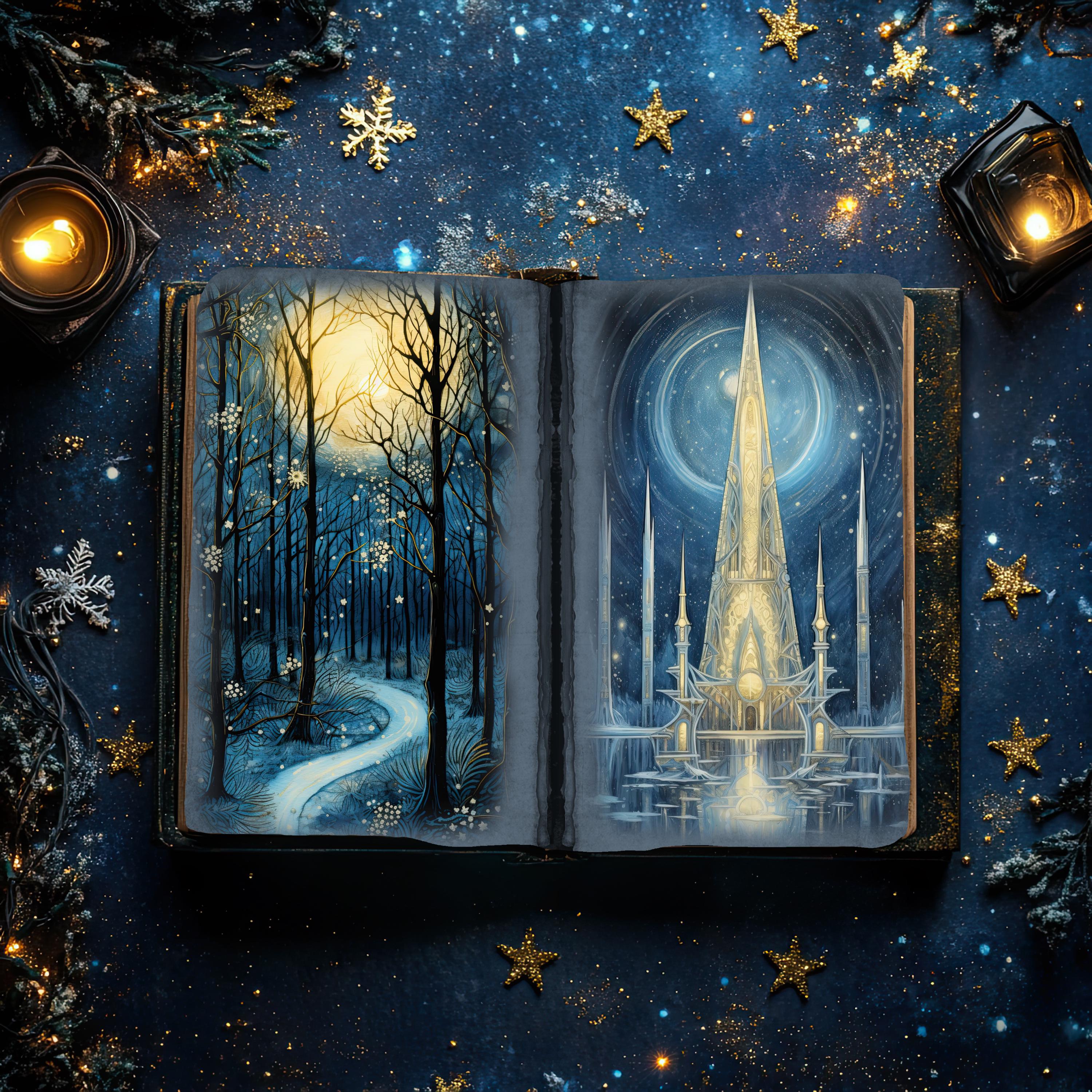 Fairytale Junk Journal Page, Mystical Digital Paper, Enchanted Pages ...