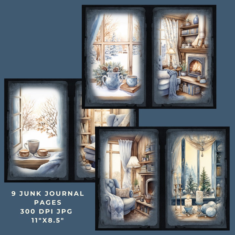 Winter Junk Journal, Hygge Journal, Junk Journal Kit, Junk Journal ...
