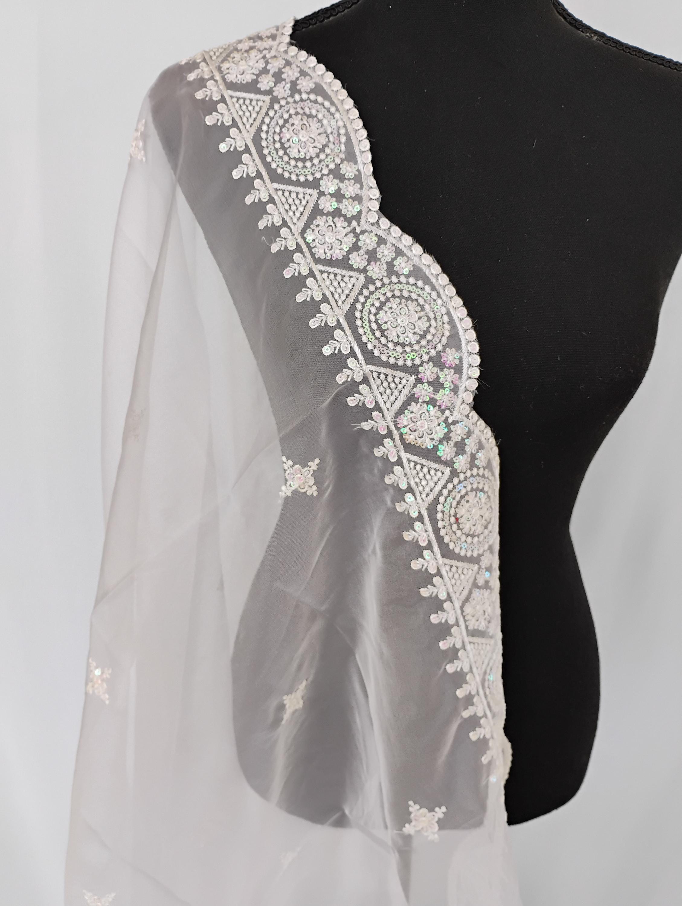 open lace back dress Sufi Maroon Organza Silk Dupatta – The Haelli main image 1