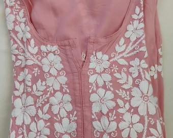 Chikankari soft modal kurta
