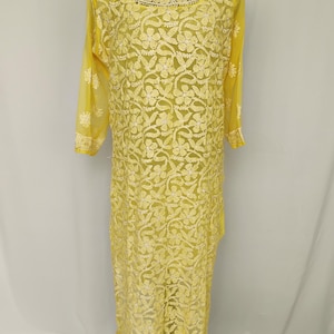 Lucknow Chikankari kurta with free inner