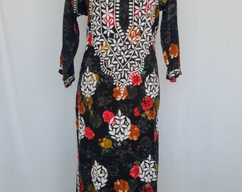 Red Chikankari Embroidery Rayon Cotton Kurta with Pant Set