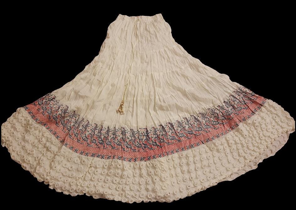 India Mirrored Skirt - Etsy