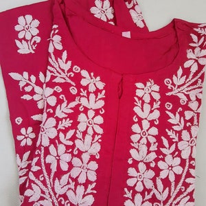 BLACK CHIKANKARI MODAL KURTA