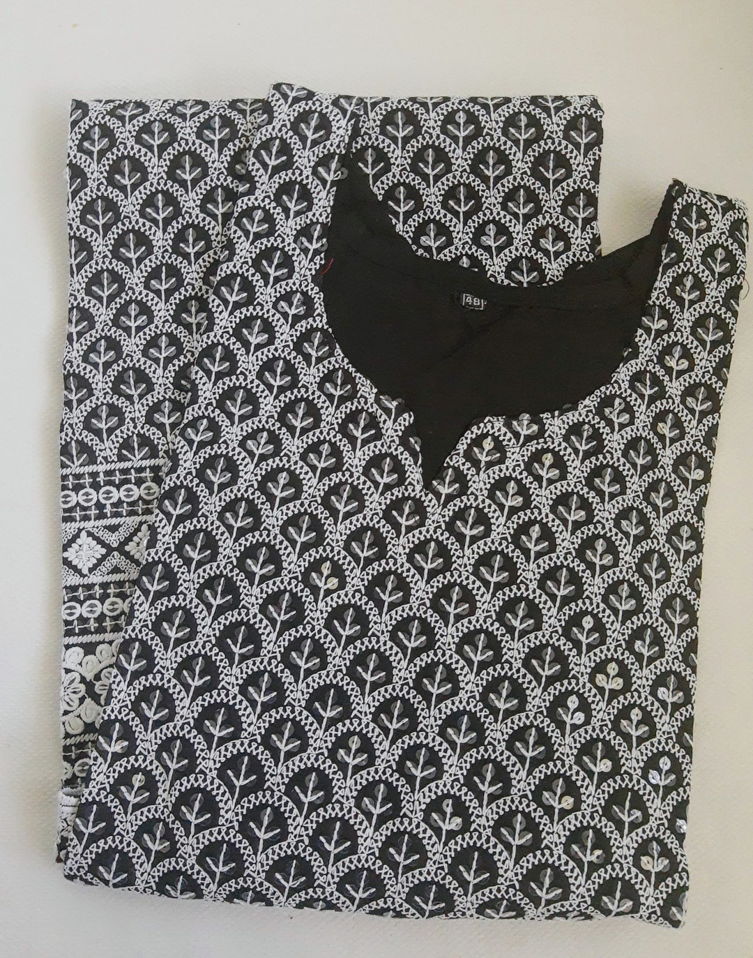 Sequin Chikankari Front Open Kurtas