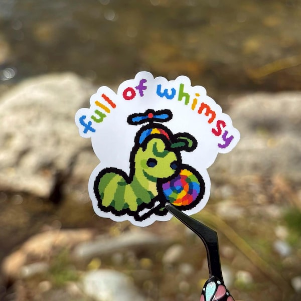 full of whimsy bug sticker