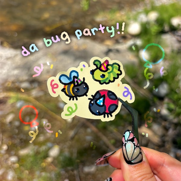 bug party sticker