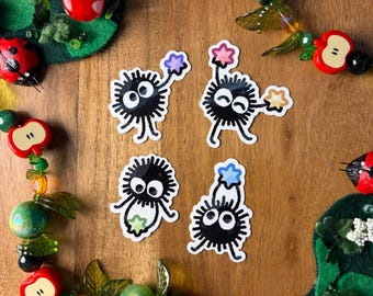4pc soot sprite stickers