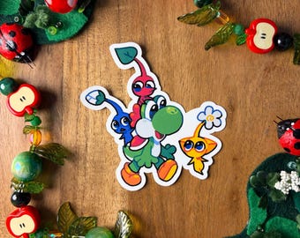 yoshi and pikmin sticker