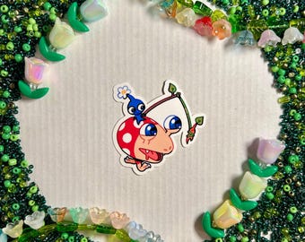 pikmin and bulborb sticker