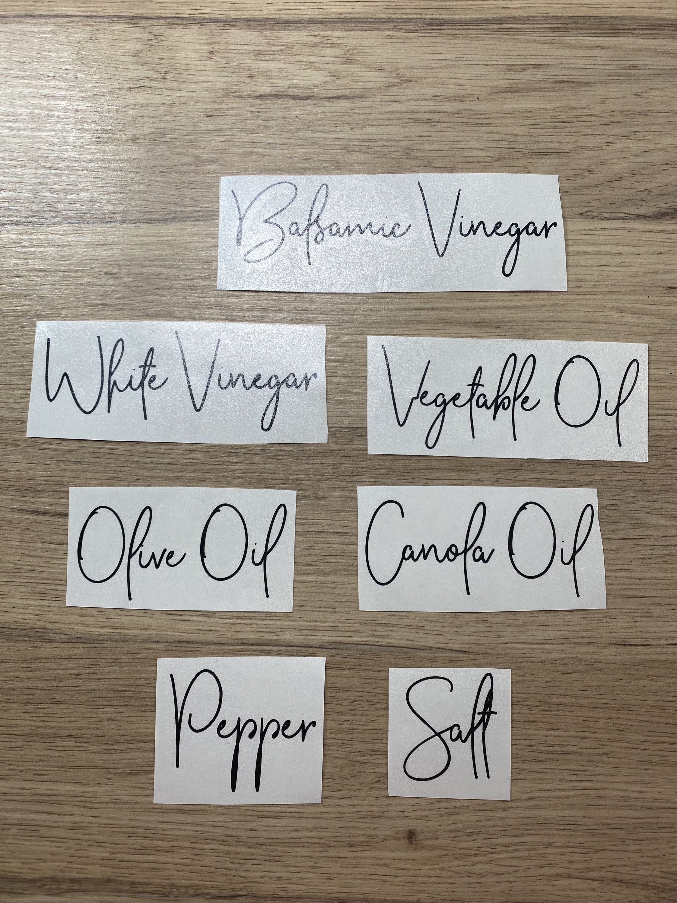 Custom Oil and Vinegar Bottle Labels/ Kitchen Labels/ Pantry Etsy