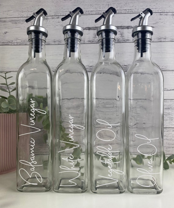 Custom Oil and Vinegar Bottle Labels/ Kitchen Labels/ Pantry Etsy