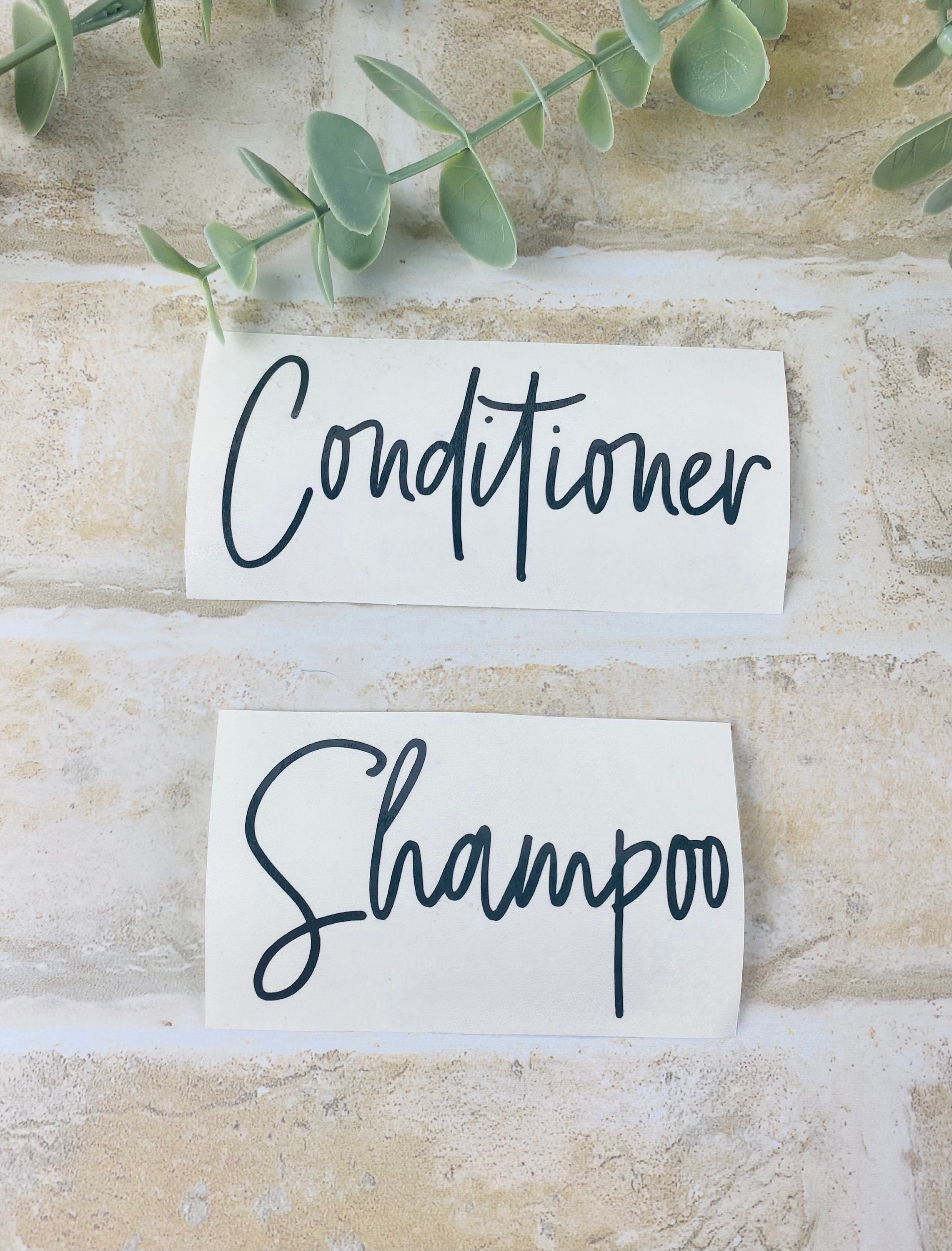 Shampoo Conditioner and Body Wash Labels// Bathroom Etsy