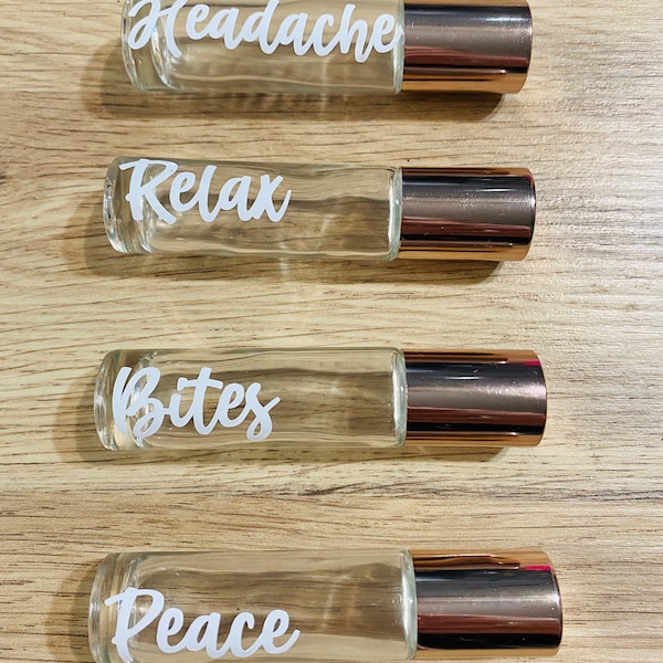 Roller Bottle Label Etsy