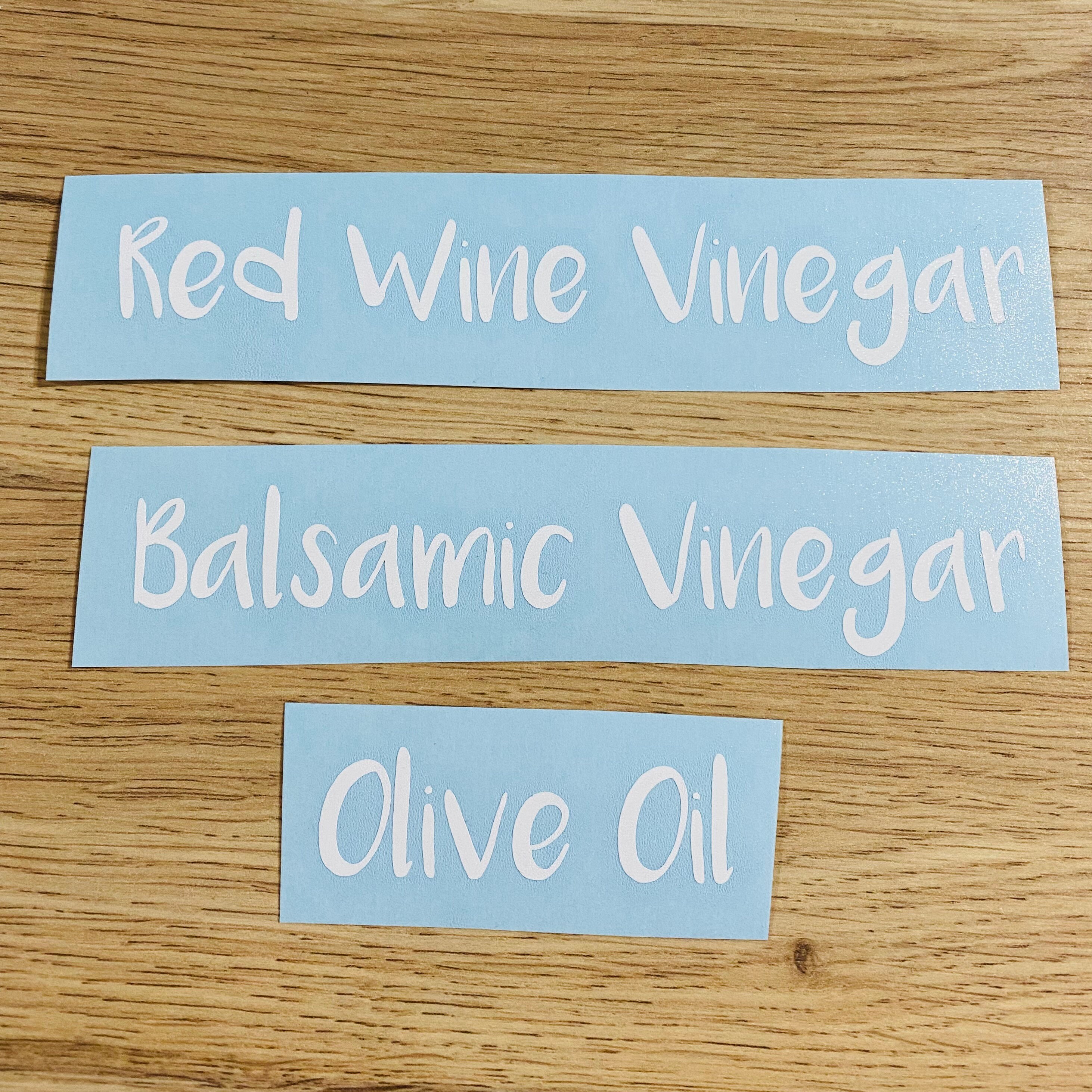 Custom Oil and Vinegar Bottle Labels/ Kitchen Labels/ Pantry Etsy