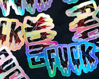Fake Sticker - Fake // Aufkleber // Laptop Aufkleber // Vinyl Sticker // Holographischer Aufkleber