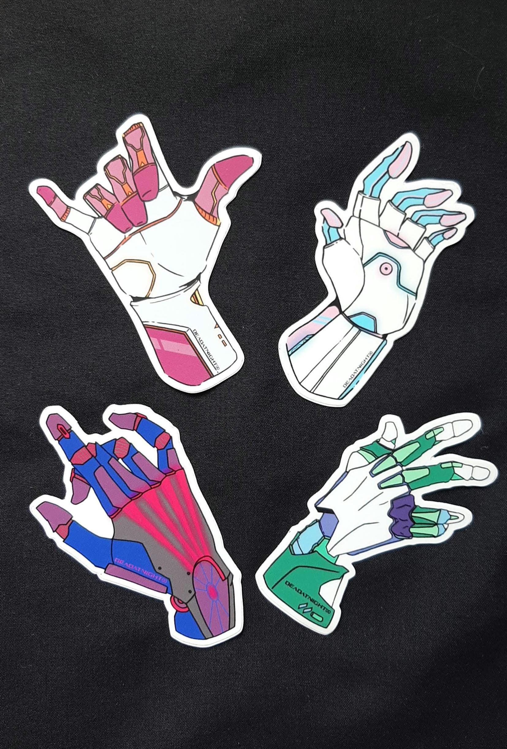 Pride Sci-fi Hand Sticker - Roboterhände // Mechanische Hände // LGBT // Pride // Sci-fi // Futuristisch