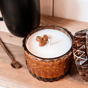 Coffee Shop Scented Candle: Handmade Soy Wax Espresso Candle