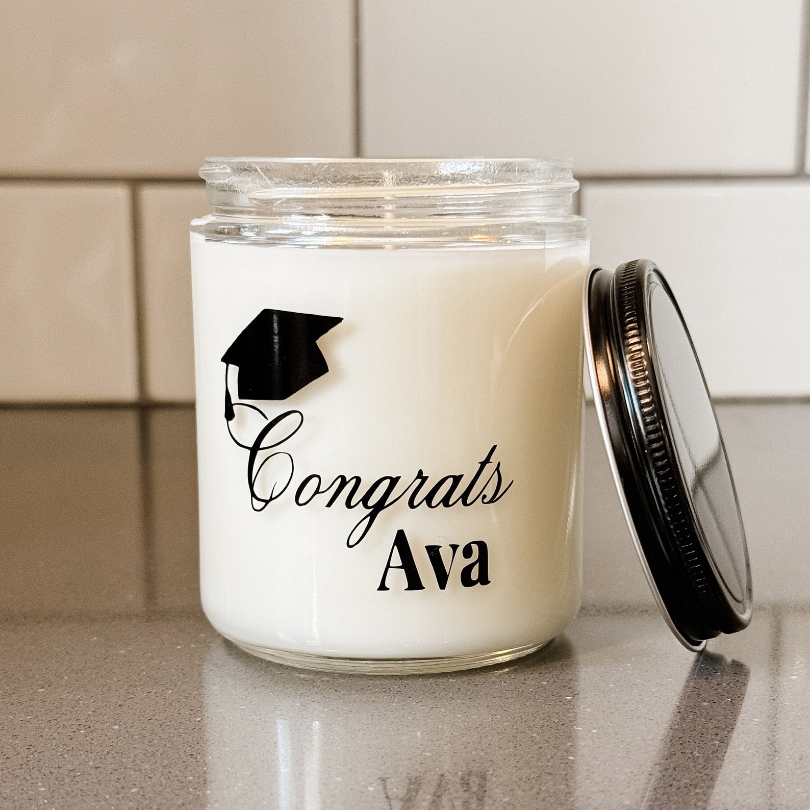 Graduation Gift Personalized Graduation Candle With Name Cute ...