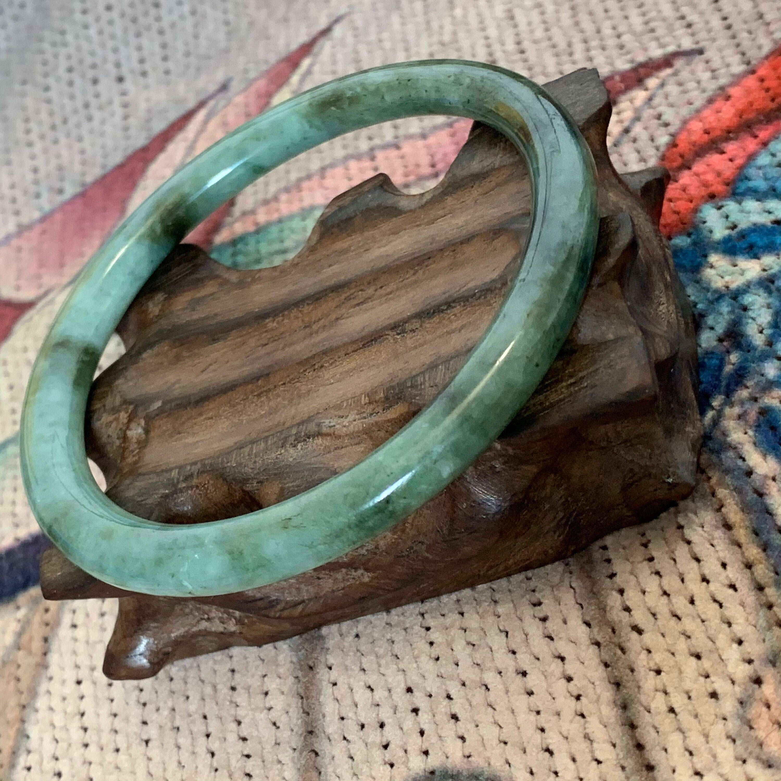 60.2mm Vintage Type A Natural Myanmar Burmese Jadeite Jade Etsy