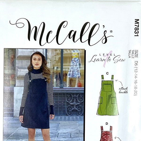 Patron de couture McCall's 7831, M7831, pulls, patron d'apprentissage de la couture, patron de couture #HaleyMcCalls, taille (4-6-8-10-12 ou 12-14-16-18-20)