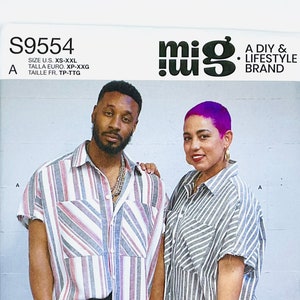 Simplicity 9554 - Unisex Shirt in Two Lengths, Size (Xs-Xxl)