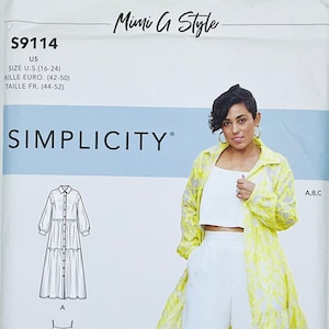 Simplicity 9114 - Misses&#39; Dress, Top, and Pants - Size (6-14 or 16-24)