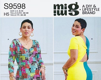 Simplicity - 9598 Misses' Knit Dresses by Mimi G, Size (6-14 or 16-24)