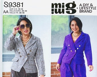 Simplicity 9381 - Misses' & Women's Lined Jacket, Pants and Shorts - Size (10-18)