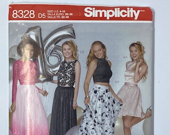 Simplicity 8328 Sewing Pattern - S8328 Misses' Special Occasions Dress Skirts, Size (4-12 or 12-20)