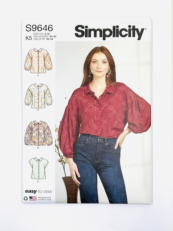 Simplicity - Patrones de Costura fáciles de Coser para Mujer (Tallas 36 a  18)