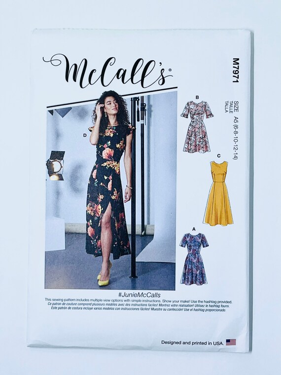 McCall's 7971 Sewing Pattern, M7971 Special Occasion Dress Sewing Pattern, Evening Dress Sewing Pattern, Size 6-8-10-12-14 or 14-16-18-20-22 McCall's 7971 Sewing Pattern, M7971 Special Occasion Dress Sewing Pattern, Evening Dress Sewing Pattern, Size 6-8-10-12-14 or 14-16-18-20-22