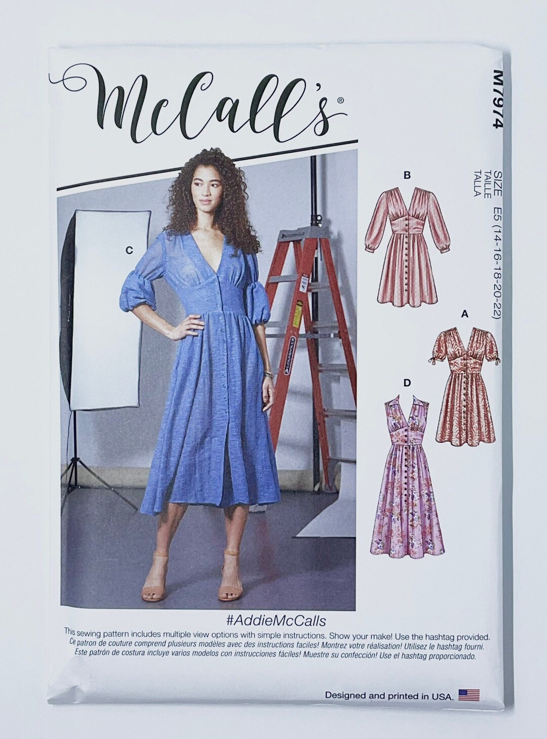 Mccall's 7974 Sewing Pattern M7974 Misses' Buttoned Etsy