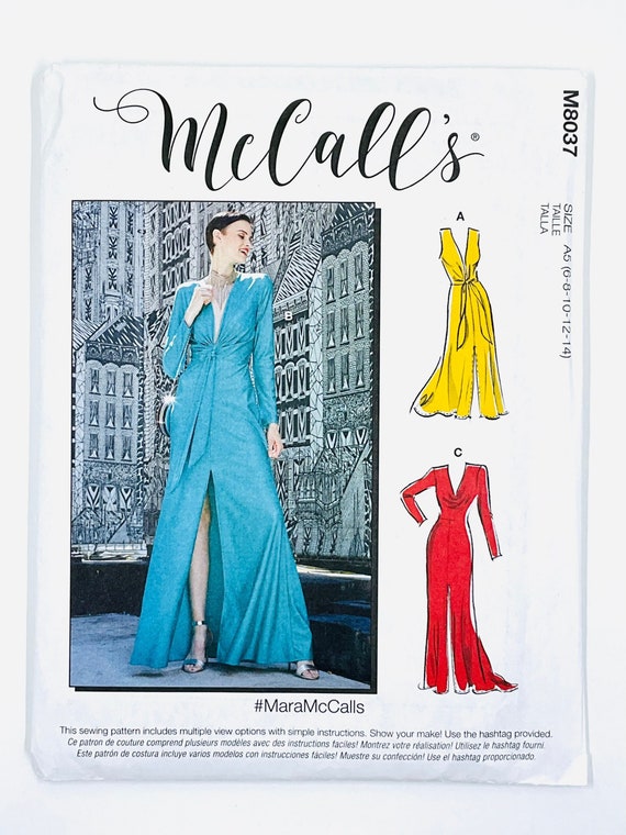 McCall's 8037 Cartamodello per abito da sera da donna, abito da