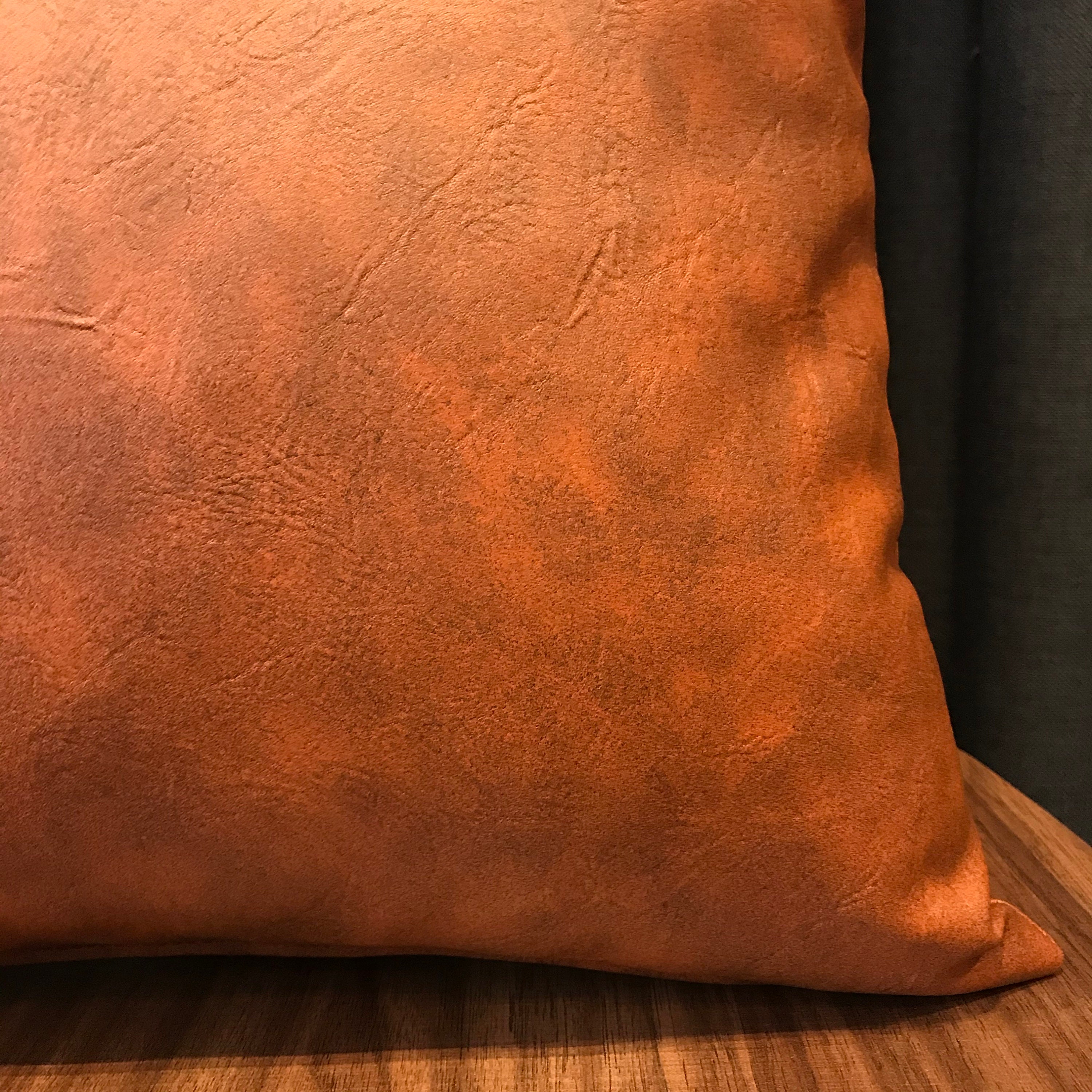 Copper Leather Pillow Faux Leather Pillow Cover Cognac Rust - Etsy UK